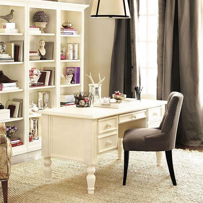 Home Office Ensemble 3 Drawer Desk Ballard Designs Home Office Ensemble 3 Drawer Desk