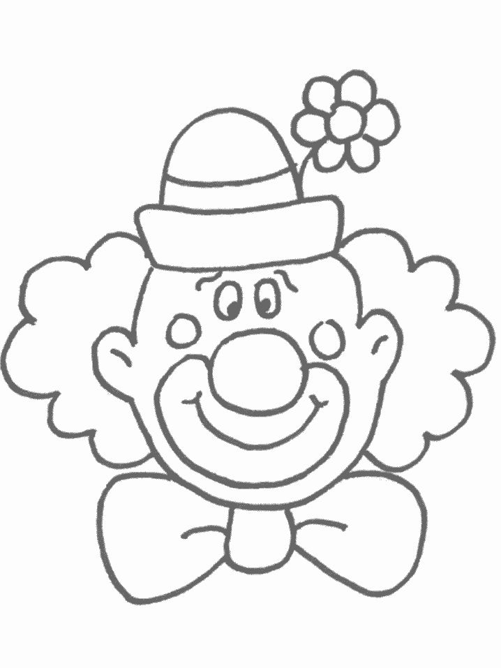 Free Printable Clown Coloring Pages For Kids | Clown Crafts, Circus Theme Preschool, Circus Theme Crafts