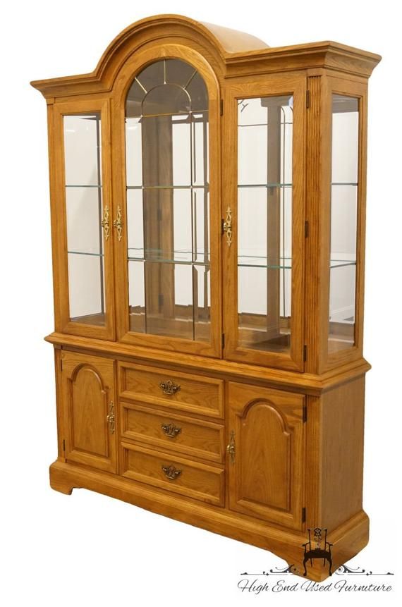 Stanley Furniture Country French 60 Lighted Display Etsy China Cabinet Stanley Furniture French Country