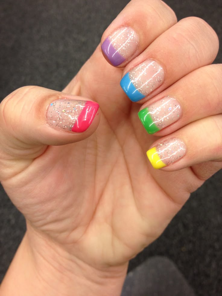 Pin by Shannon Wittig on Health and Beauty French tip nails, Colored Pin by Shannon Wittig on Health and Beauty French tip nails, Colored