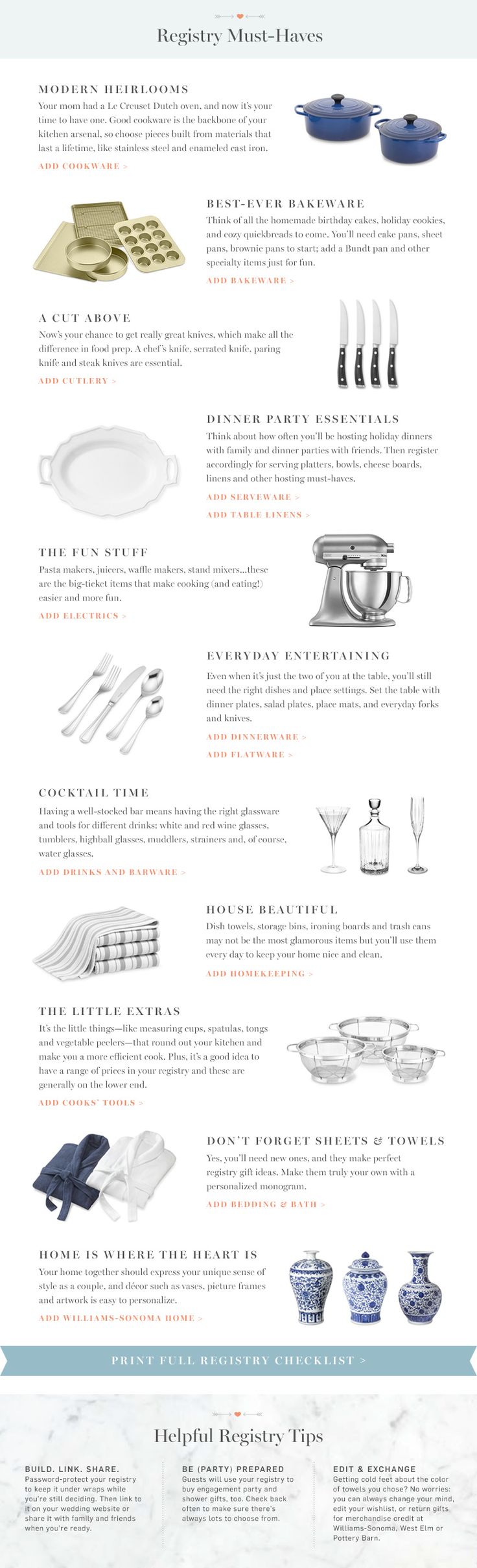 10 Best Wedding Registry Images On Pinterest Gift Learn How To Build Your Wedding And Gift Registry With Williams Sonoma S Simple Rework Checklist Find Guides Expert Advice Featured Weddingore