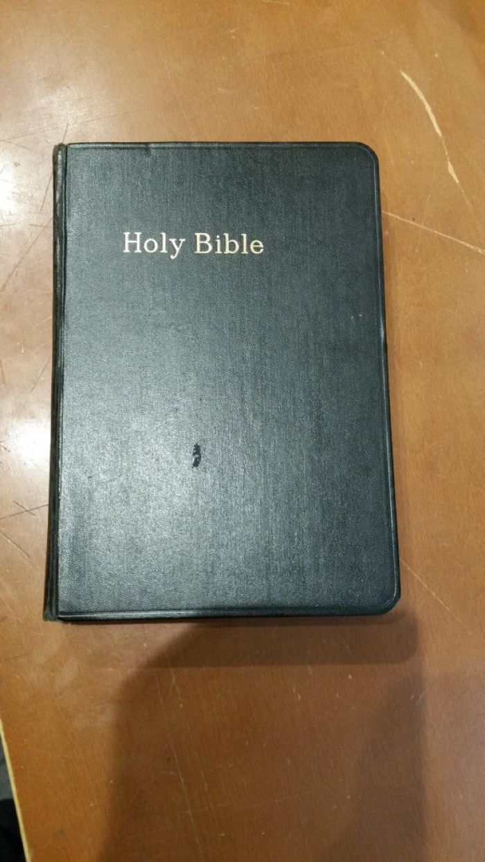 this holy bible appears