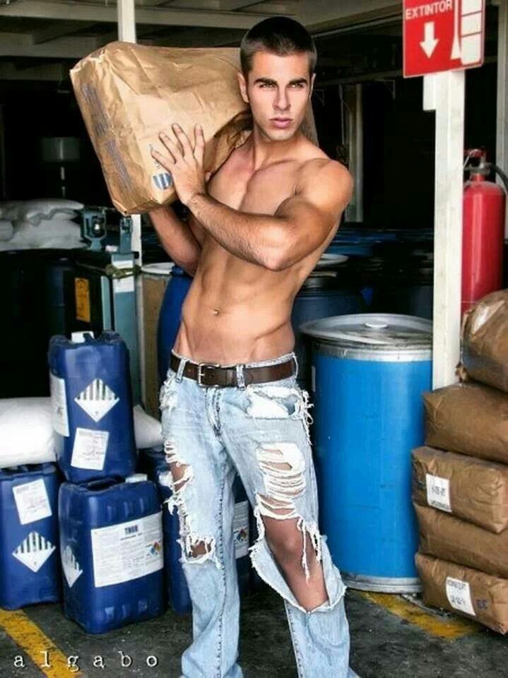 Gay in jeans man