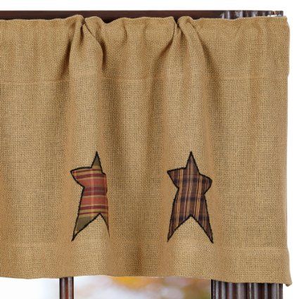 41 Best Country Kitchen Curtains Images On Pinterest Kitchen Amazon.com: Stratton Burlap Applique Star Valance: Home & Kitchen - 41 Best Country Kitchen Curtains Images On Pinterest Kitchen