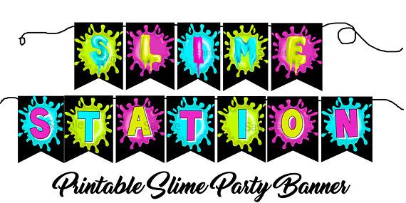 Sumber banner Sumber backdrop Slime birthday Slime welcome sign Slime party Slime backdrop PRINTED or PRINTABLE Sumber party,