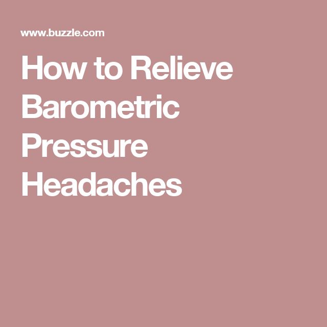 Natural Remedies For Barometric Pressure Natural Remedies For Barometric Pressure