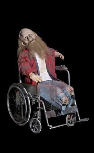 buford in a wheelchair animatronic prop