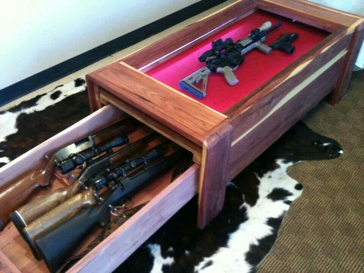 68 Best Gun Cabinet Images On Pinterest Gun safe in coffee table - 68 Best Gun Cabinet Images On Pinterest