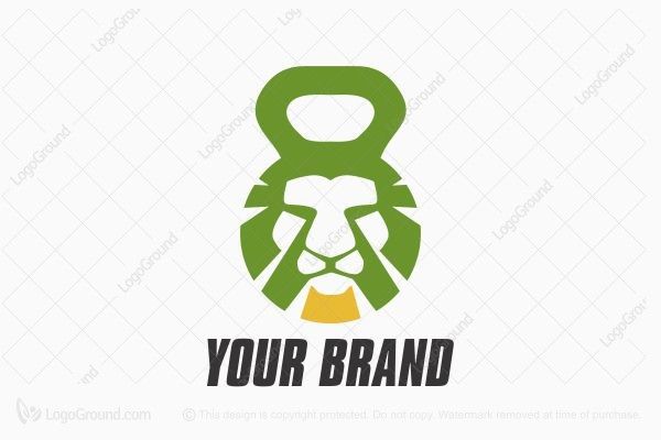 Lion Fitness Logo Crossfit Logo Gym Logo Logo