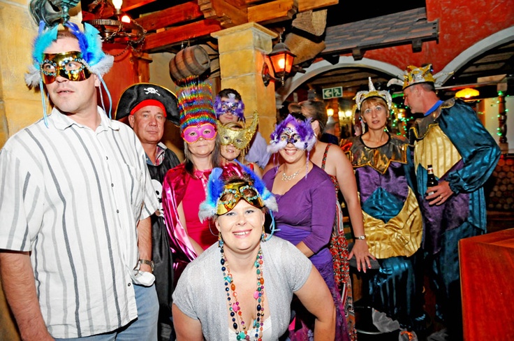Mardi gras theme Company year end function Dress up