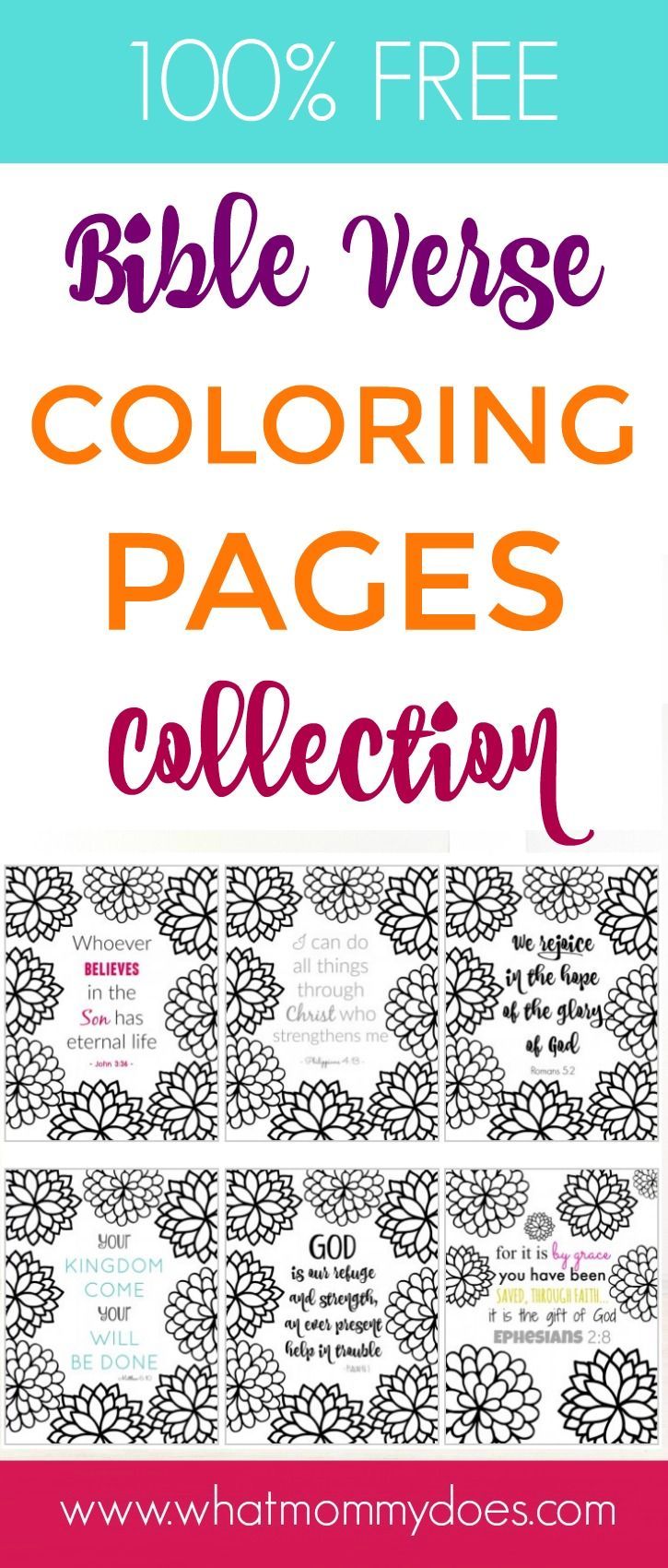Bible Verse Coloring Pages Collection