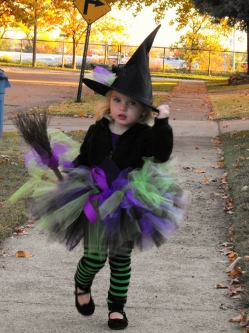 IZKIZF Kids Girls Halloween Party Costume Witch Ghost Pumpkin Skull Cosplay Fancy Dress Up Outfits with Witch Hat