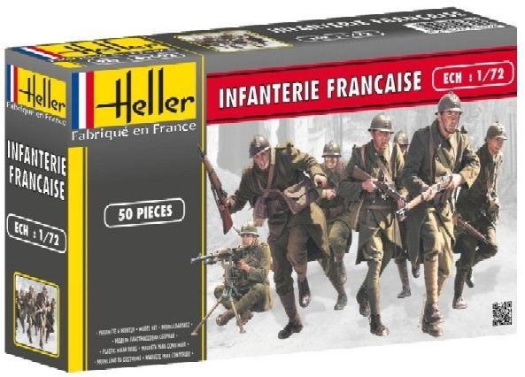 Set of 48 1//72 Scale Heller German Infantry Model Kit