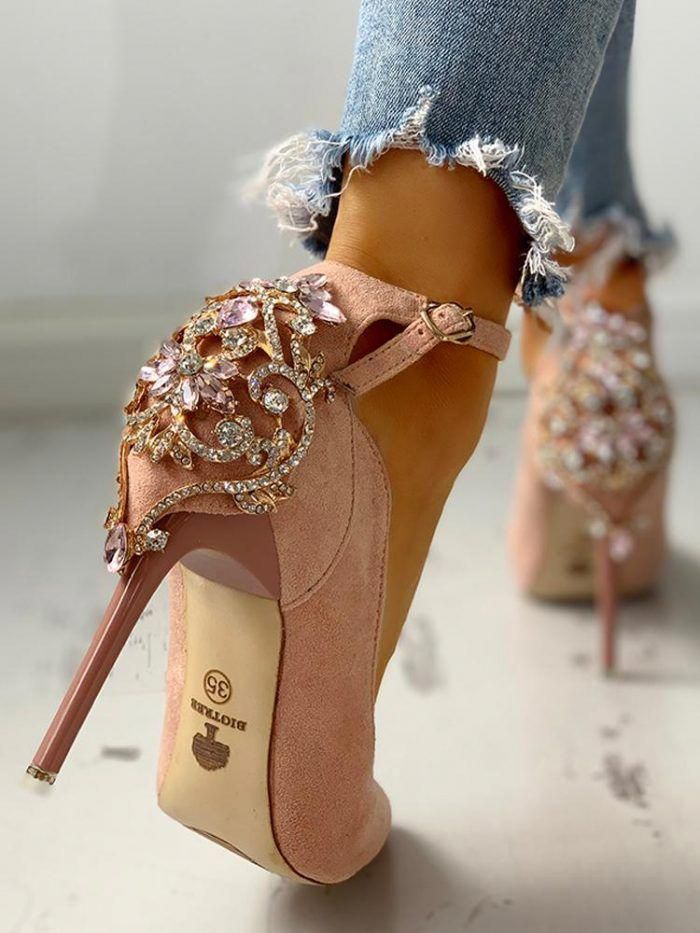 WeddingShoes Heels, Ankle strap heels, Bridal shoes