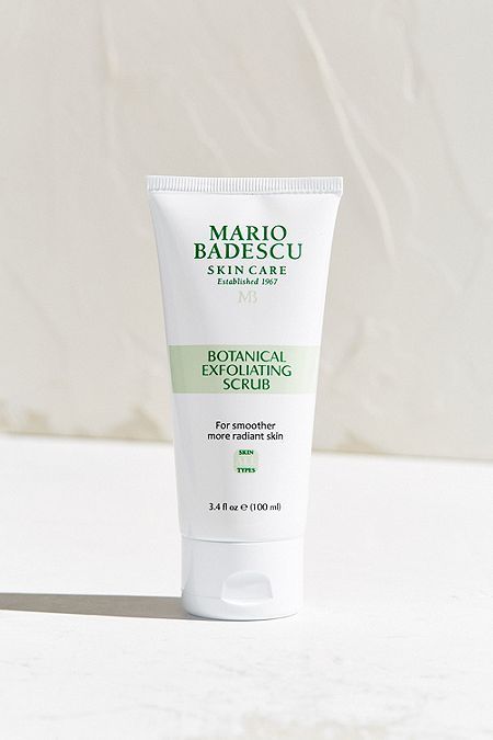 Mario Badescu Botanical Exfoliating Scrub | Exfoliating scrub, Oily