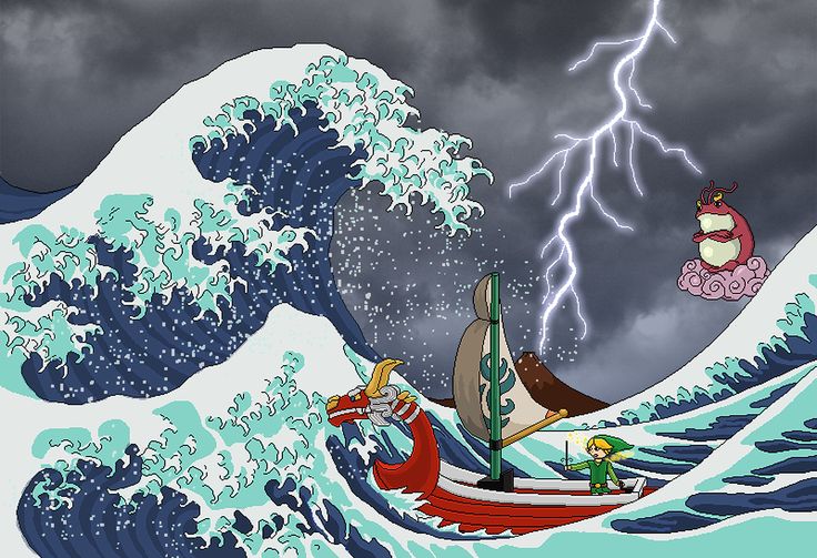 A wave in japan