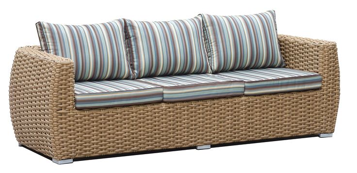 Camia 6 Piece Sofa Set With 3 Ottomans Outdoor Tan Hdpe Wicker Continue To The At Image Link Patio Furniture Dining Camia 6 Piece Sofa Set With 3 Ottomans, Hdpe Wicker Outdoor Furniture
