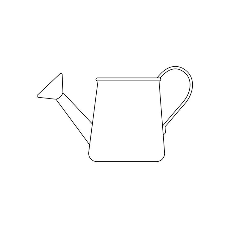 Watering Can Outline Icon Illustration On White Background In 2025 105f9170be0885e7975824e7581a9c2f