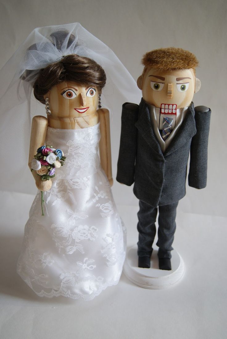 Really Cool Nutcrackers: Handmade and Handcrafted Bride and Groom