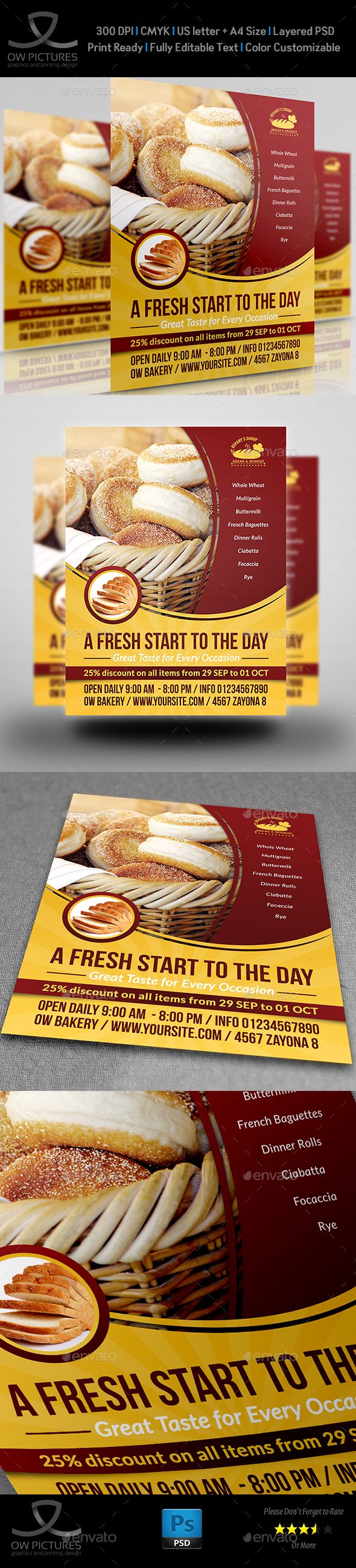 bakery flyer