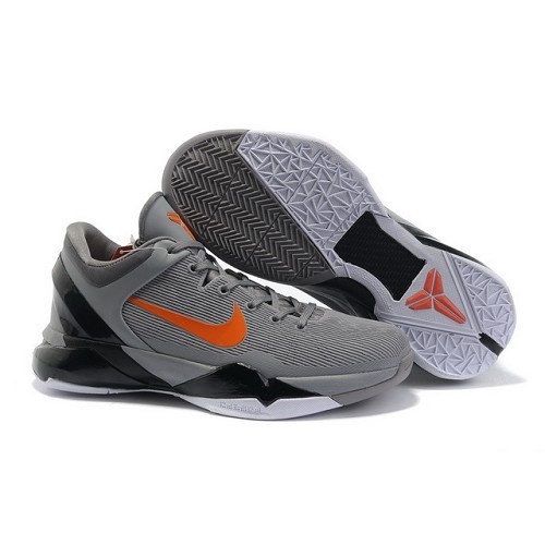 Air Foamposite Nike Zoom Kobe 7 Wolf Grey Total Orange Black White [Nike Zoom Kobe 7 - This Nike Zoom Kobe 7 Wolf Grey Total Orange Black White sports ...