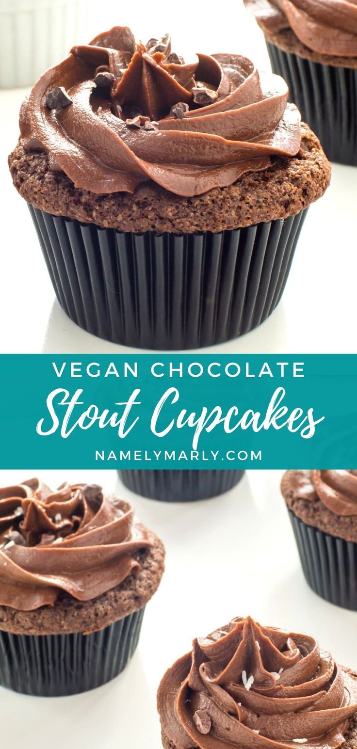 Tasty Chocolate Stout Cupcake Recipe Vegan Vegan Dessert Recipes Chocolate Stout Cupcake Recipes
