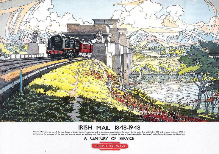 Vintage British Travel Railways LNER GWR LMS Train Retro Posters Card A5//A4//A3