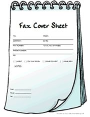 printable fax sheet