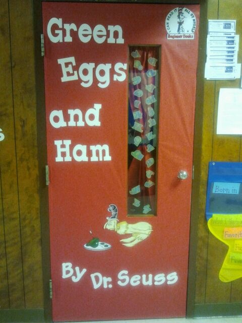 Green Eggs and Ham book cover | School Door Decorations ... Green Eggs and Ham book cover | School Door Decorations ...