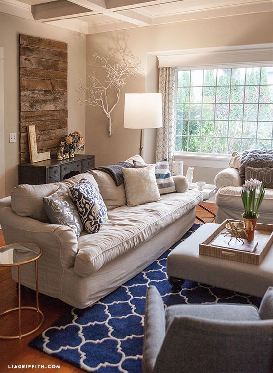 My Home Tour Living Room In Navy And Gold