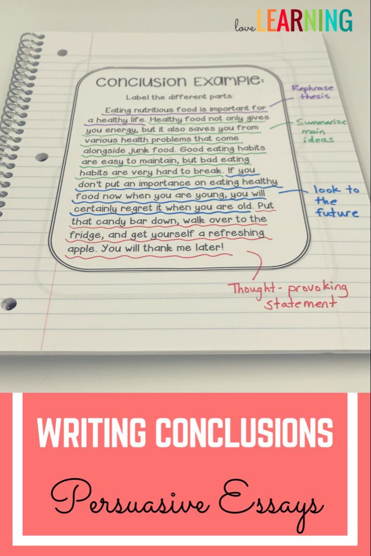 Notes on persuasive essays