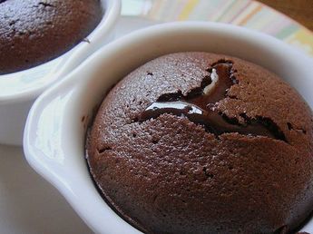 Schokoladenkuchen mit flüssigem Kern à la Italia
