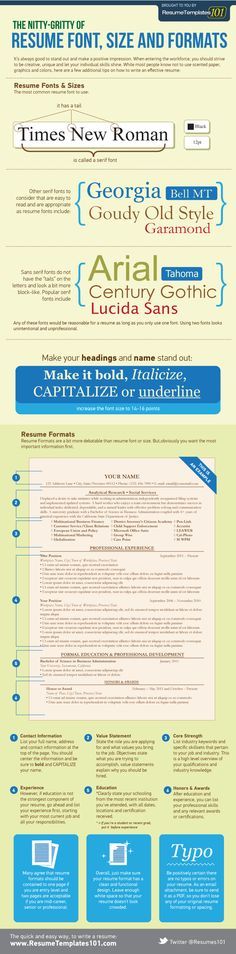 what font to use on resumes
