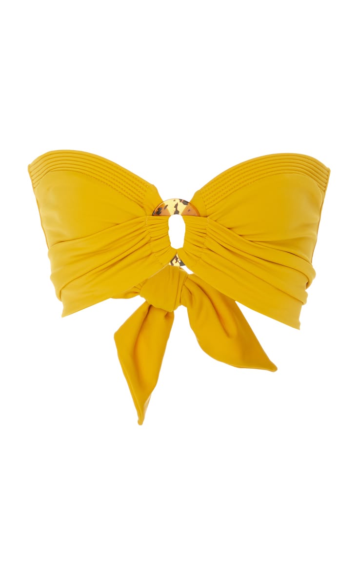 Johanna Ortiz Mar Chocoano Strapless Bikini Top