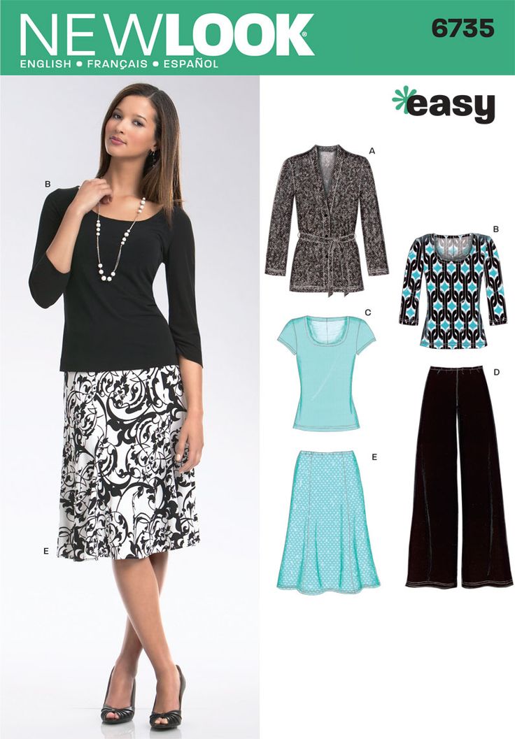 28 best Sewing - Patterns for Knit Fabrics images on Pinterest Sewing ideas...
