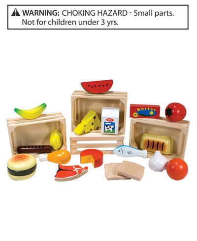 wooden toy food