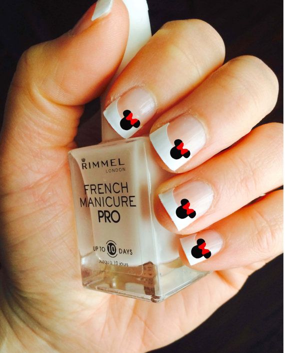 Best 25+ Minnie Mouse Nail Art Ideas On Pinterest Disney Nail Disney Minnie Mouse Vinyl Nail Decals, Adult and Child Sizes available! Pick your color. Mickey Mouse Nail DesignDisney ... - Best 25+ Minnie Mouse Nail Art Ideas On Pinterest Disney Nail