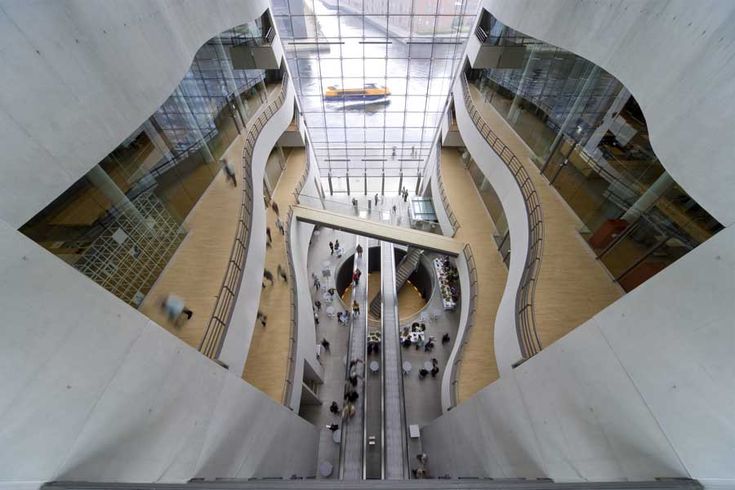 the black diamond library located at the waterfront of copenhagen ...