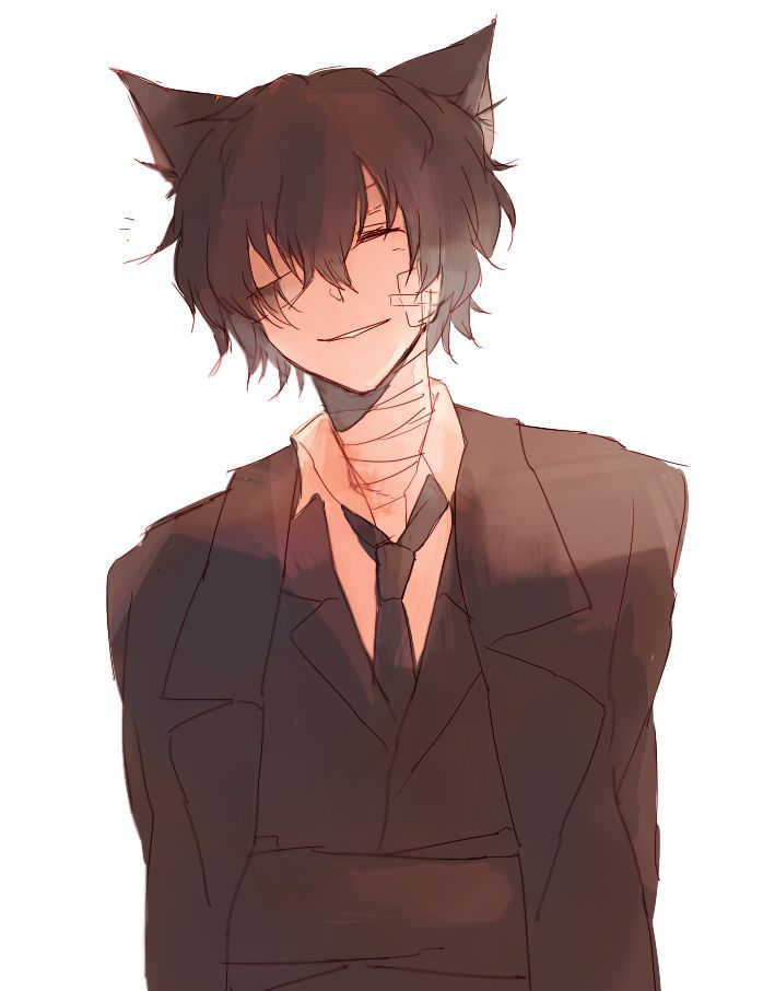 Anime guy with cat ears
