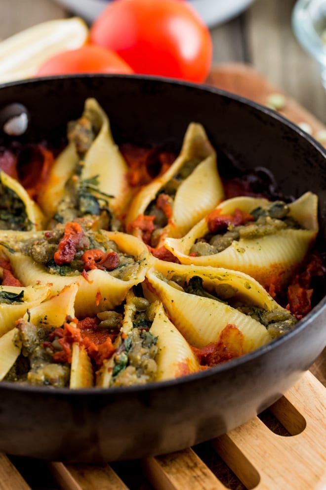 Green Split Pea and Pesto Stuffed Conchiglie The Cook Green Split Pea and Pesto Stuffed Conchiglie The Cook