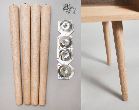 4 X Tapered Legs In Solid Oak Furniture Leg Coffee Table Patas De Muebles Madera Mesas - Turned Oak Coffee Table Legs 4 X Tapered Legs In Solid Oak Furniture Leg Coffee Table Patas De Muebles Madera Mesas - Turned Oak Coffee Table Legs