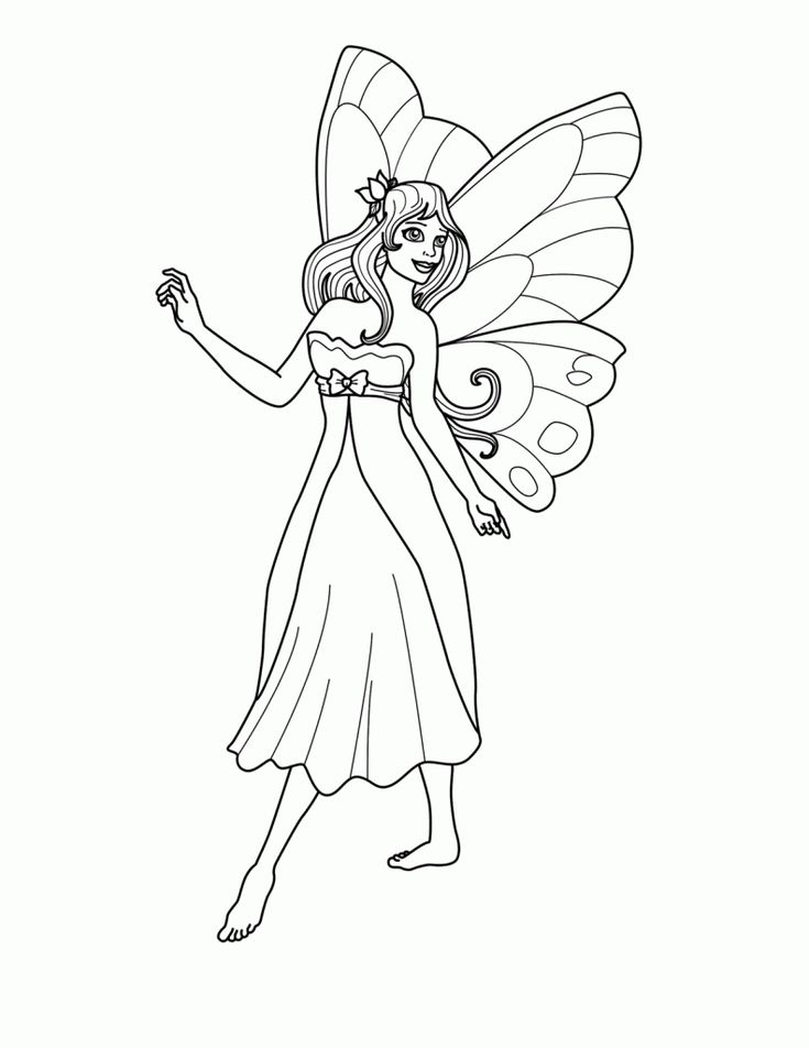Playful image for free printable fairy coloring pages Bright image with free printable fairy coloring pages