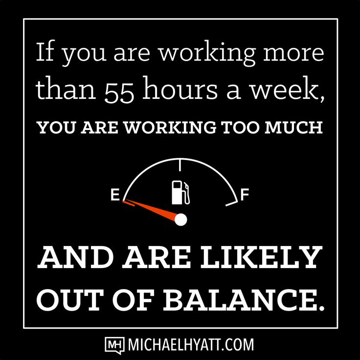 working too much