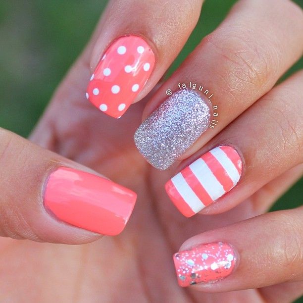 Best 25+ Coral Nails Glitter Ideas On Pinterest Coral Nails Gold 50 trucs faciles à faire avec ses ongles! Coral NailsNail ... - Best 25+ Coral Nails Glitter Ideas On Pinterest Coral Nails Gold