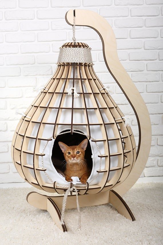 House For Cats Pear Cat Bed Gift In 2020 Modern Furniture House For Cats Pear Cat Bed, Modern Cat Bed Furniture