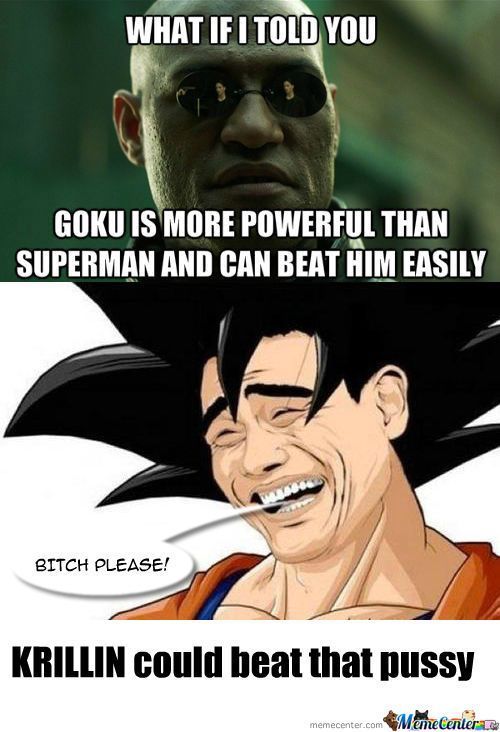 pin by animated times on 27 savage goku vs superman memes that will