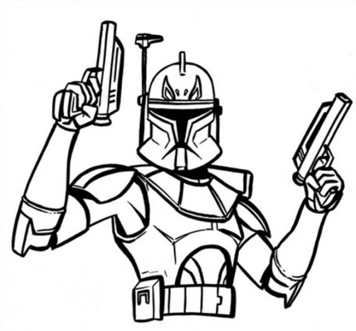 Star Wars Captain Rex Coloring Pages Printable And Book To Print For Free Find More Online Kids Adults Of
