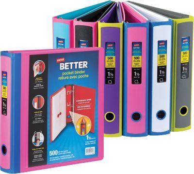 staples better binder pocket binder 1 5 elementary all