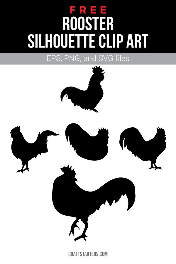Download Free rooster silhouette clip art (personal use only). The ...