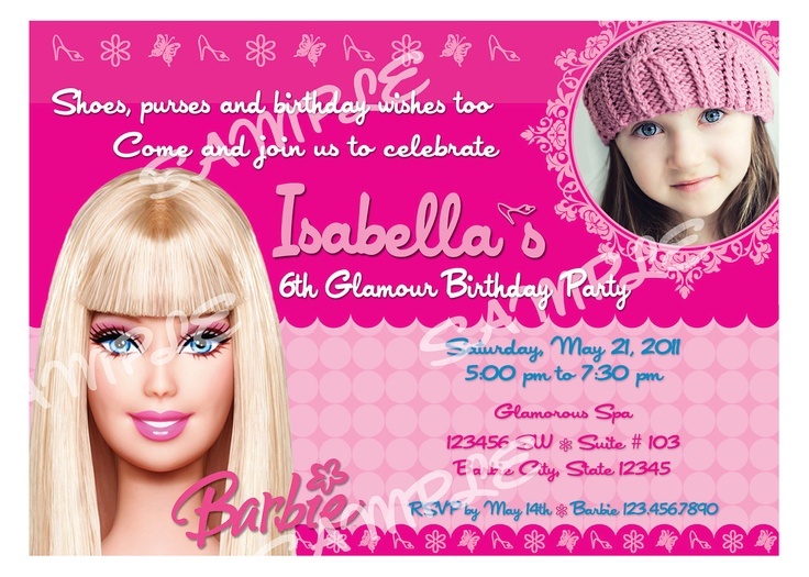 26 best Sofia images on Pinterest Barbie birthday invitations - best of birthday invitation card write up 26 best Sofia images on Pinterest Barbie birthday invitations - best of birthday invitation card write up